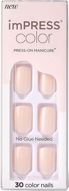 KISS Ongles auto-adhésifs imPRESS Color Point Pink 30 pcs (Pink)