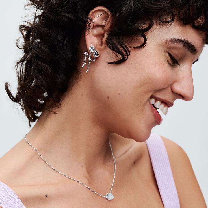Image du produit Pandora Collier Rose blanche (Résine biologique, Argent sterling 925, 38 cm)