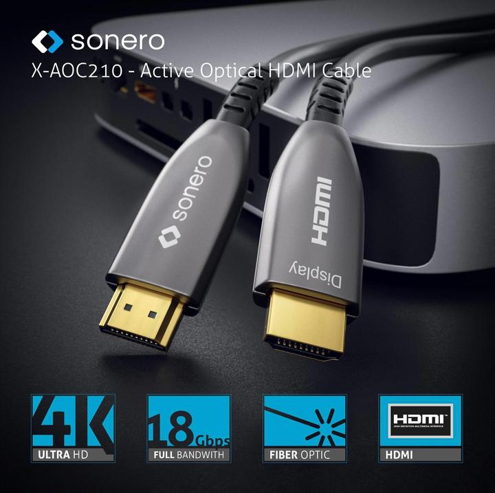 Immagine prodotto Sonero Cavo Premium Cert. Attivo HDMI 30 m (30 m, HDMI)