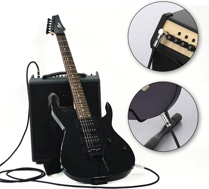 Immagine prodotto Hermex Cavo per strumenti musicali 2m Cavo audio Cavo jack Cavo per chitarra (2 m)