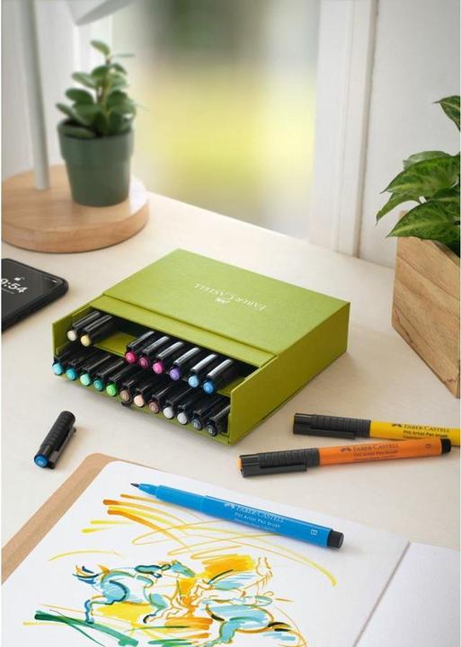 Image du produit Faber-Castell Filzstift Pitt Artist (Trié, 12 x)