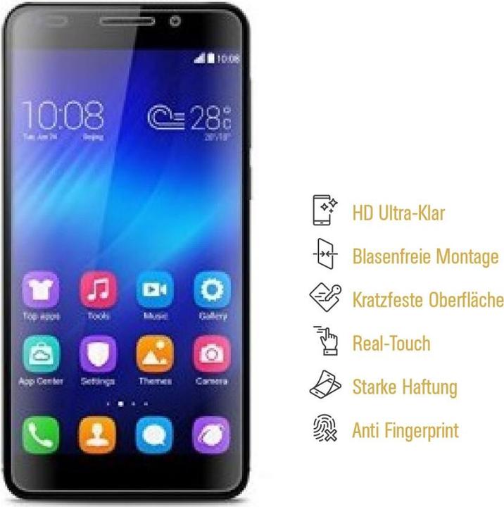 Produktbild Protectorking 3x Panzerfolie Anti-Shock HD Klar (3 Stück, Honor 6)