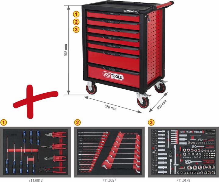 Image du produit KS Tools RACINGline Chariot d'atelier (215 x)