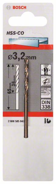 Productafbeelding Bosch Professional Zubehör Metaalboor HSS-Co 3,2x36x65mm (2 mm)