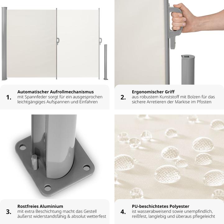 Immagine prodotto tectake Tenda laterale (3 m)