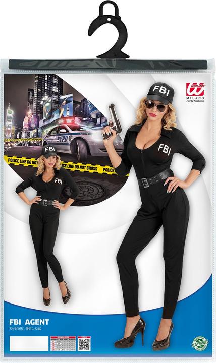 Produktbild Widmann FBI AGENTIN (Overall, Gürtel, Kappe), XS (XS)