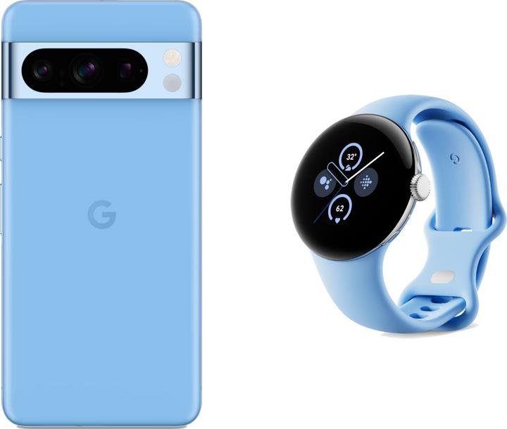 Google Pixel 8 Pro con Pixel Watch 2 (256 GB, Bay, 6.70", SIM + eSIM, 50 Mpx, 5G)