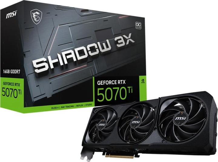 Actual product image MSI GeForce RTX 5070 Ti SHADOW 3X OC Bulk (12 GB)