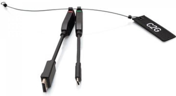 Image du produit C2G Boucle d’adaptateurs universelle dongle HDMI® 4K avec DisplayPort™ et USB-C® à code couleur (USB-C)