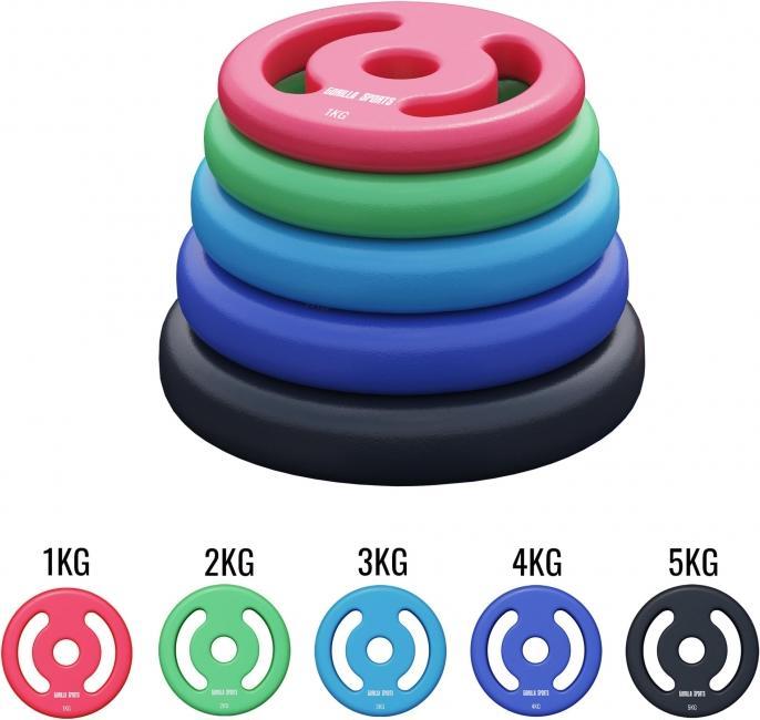 Produktbild Gorilla Sports Hantelscheiben (2 x 1 kg)