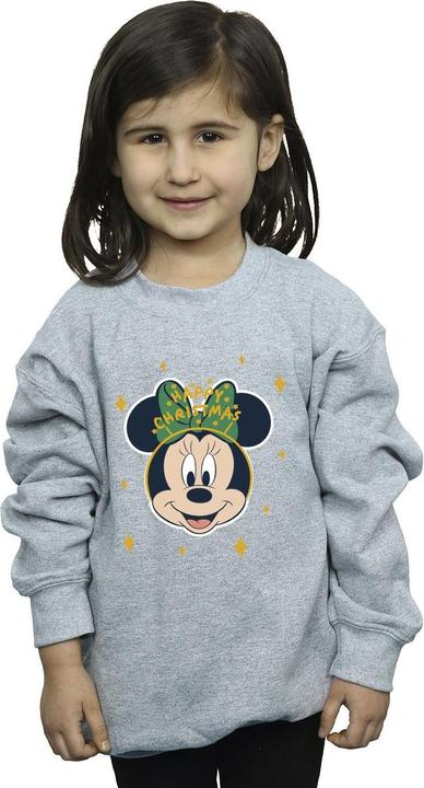 Actual product image Disney Girls Minnie Mouse Happy Christmas Sweatshirt (140, 146)
