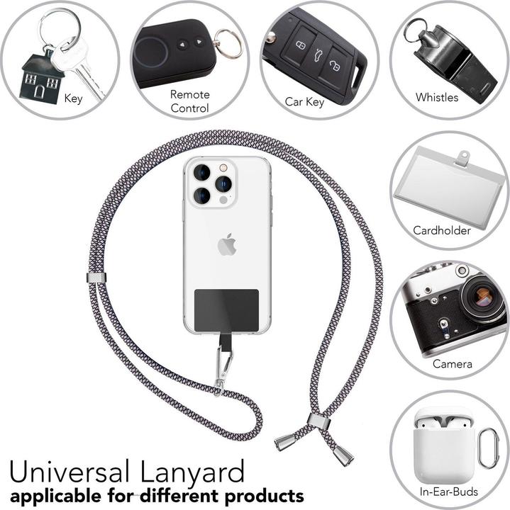 Actual product image Nalia Universal mobile phone necklace with pad