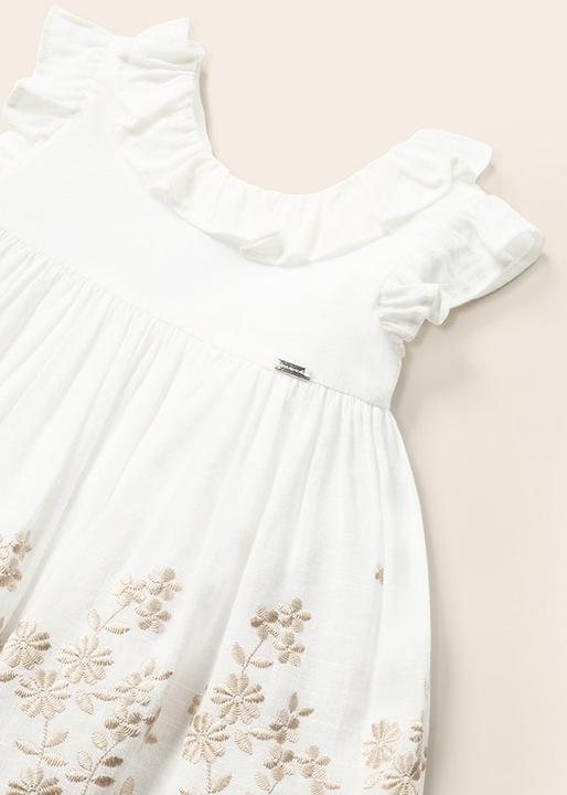 Produktbild MAYORAL Kleid mit Blumen bestickt und Leinen (74)