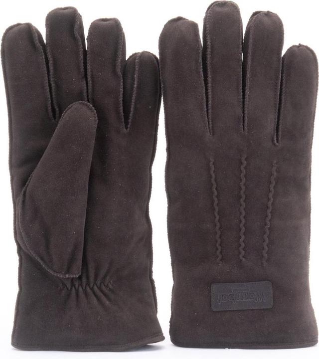 Produktbild Warmbat Herrenhandschuhe Ziegen Wildleder - Choco - Grösse L (L)