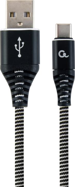 Produktbild Gembird CC-USB2B-AMCM-2M-BW USB Kabel USB 2.0 USB A USB C Schwarz (2 m, USB 2.0)