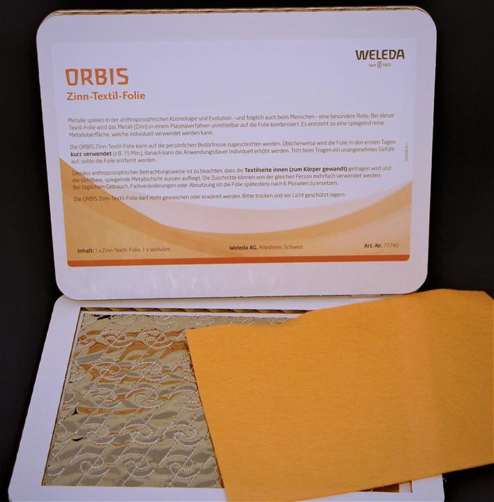 Produktbild Orbis Zinn-Textil-Folie orange (1 Stück)