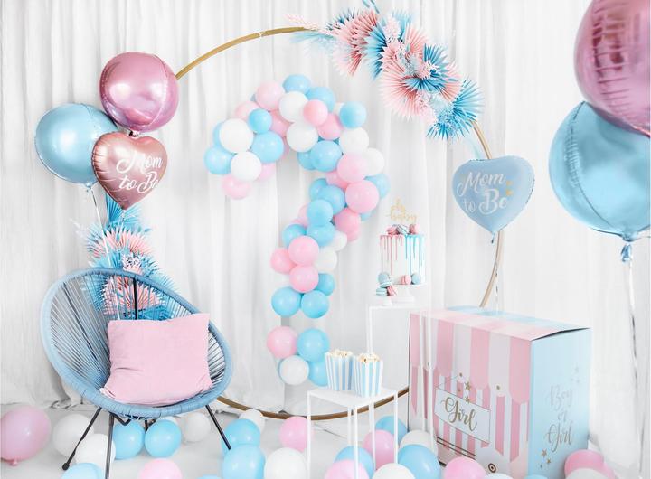Image du produit Partydeco Ballon en plastique Mom to be bleu (1 x)