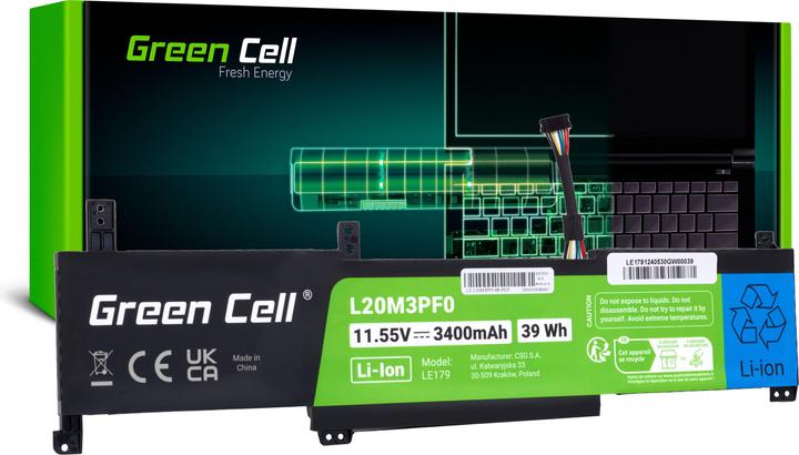 GreenCell Bateria Green Cell L20M3PF0 Lenovo Ideapad 3-14ITL6 15ITL6 17ITL6 S14 V14 15 17 G2 G3