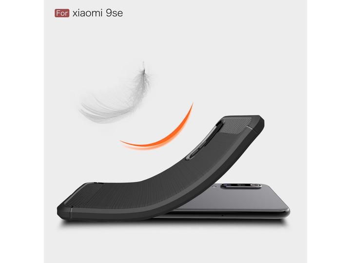 Produktbild Screenguard Xiaomi Mi 9 SE Hülle Carbon Brushed Soft TPU (Xiaomi Mi 9 SE)
