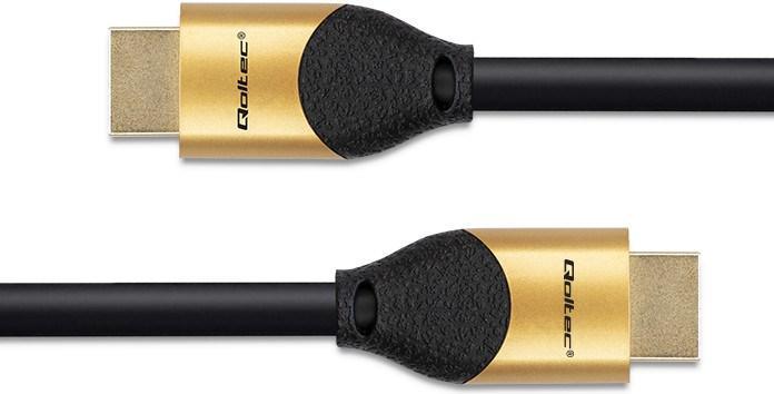 Produktbild Qoltec Kabel HDMI v2.1 Ultra high speed 8K | 60Hz | 26AWG | GOLD | 5m (5 m, HDMI)