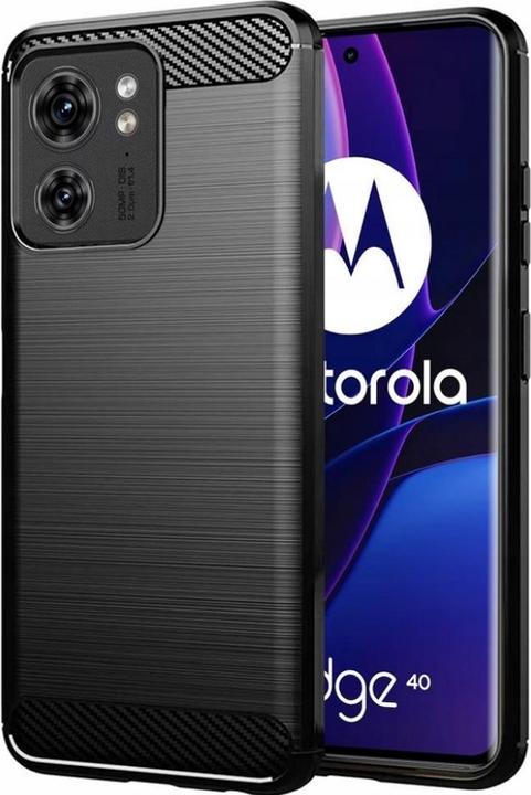 Actual product image Screenguard Motorola Edge 40 Cover Carbon Brushed Soft TPU (Motorola Edge 40)