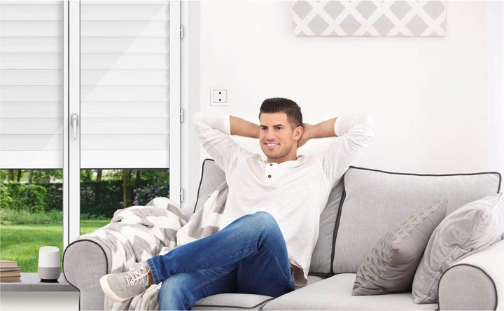 Produktbild REV Rolladenschalter komplett mit Rahmen Link2Home