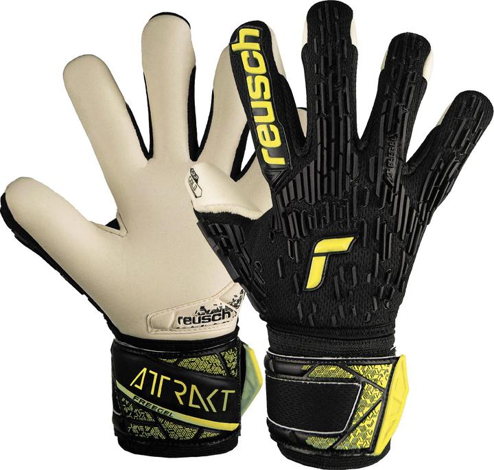 Reusch torwarthandschuhe kind attrakt freegel gold (7.5)