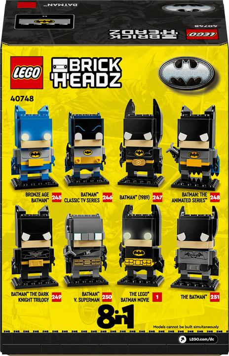 Immagine prodotto LEGO Batman figura 8 in 1 (40748, LEGO Brickheadz)