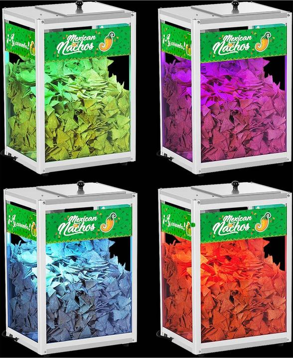 Produktbild Royal Catering Nacho Wärmer Wärmetheke LED Rgb Beleuchtung 109 W 65 °C Nacho Popcorn Edelstahl