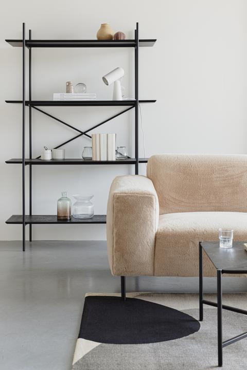 Actual product image Zuiver Shelf Cabinet Marcio Black (120 x 40 x 180 cm)
