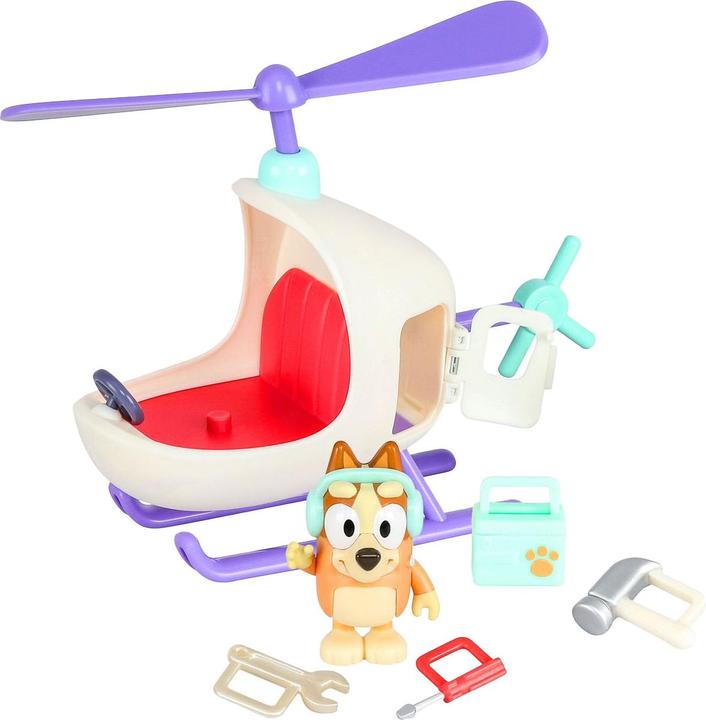 Actual product image Moose Bluey helicopter with bingo