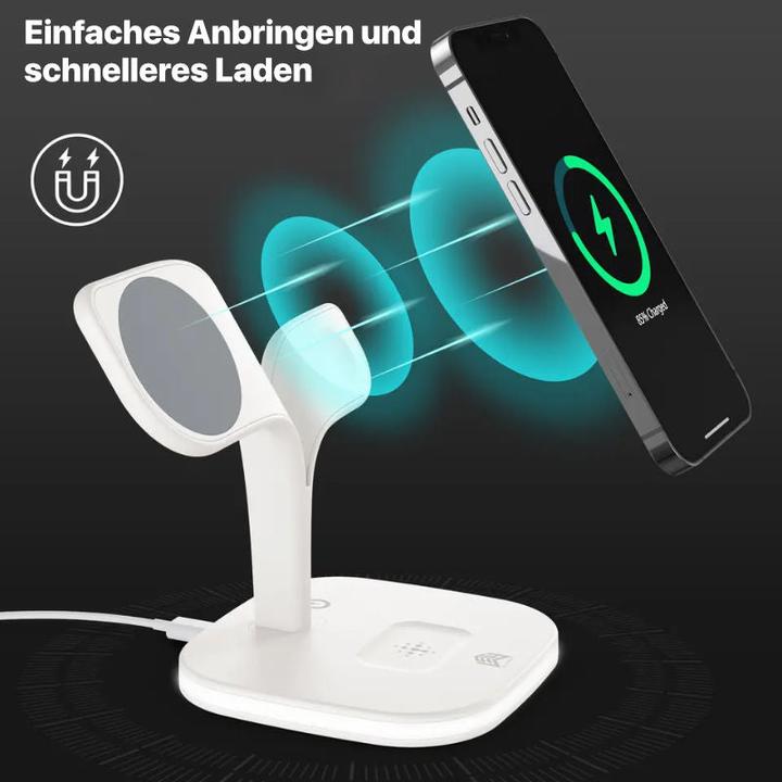 Immagine prodotto Hermex Caricatore wireless 5-in-1 Qi Quick Charger Docking Station (15 W)