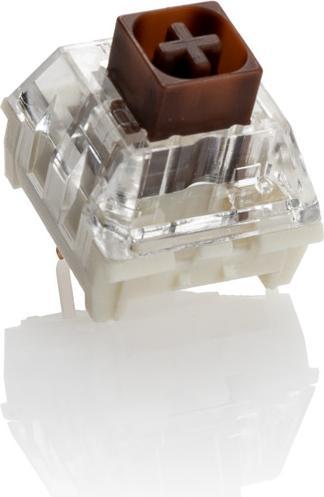 Actual product image Ducky Kailh Box Brown Switches, mechanical, 3-pin, tactile, MX-Stem, 50g - 110 pieces