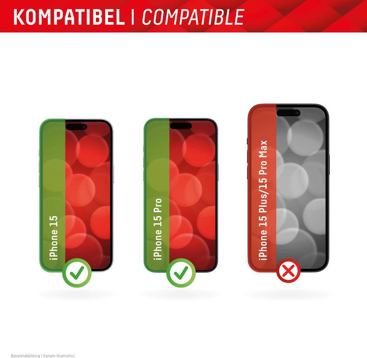 Image du produit Displex Real Glass, Full Cover Panzerglas (1 pièce(s), Apple iPhone 15 Pro)