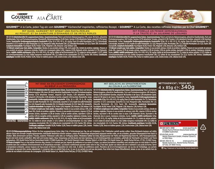 Actual product image Gourmet à la carte (Adult, 4 pcs., 85 g)