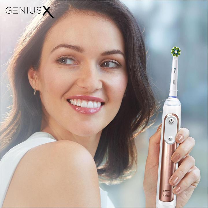 Actual product image Oral-B Genius X Electric Toothbrush Rose Gold (Oscillating toothbrush)