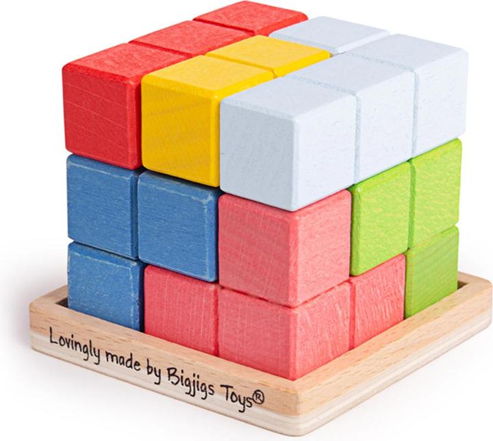 Produktbild Bigjigs Lock-a-Cube-Würfelpuzzle aus Holz