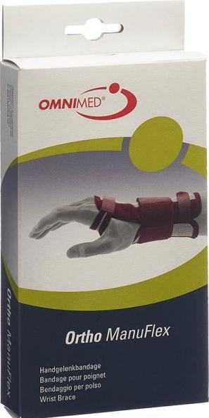 Produktbild DQB X OMNIMED Ortho Manu Flex Handgelenk 22cm links schwarz, Grösse XS (XS)