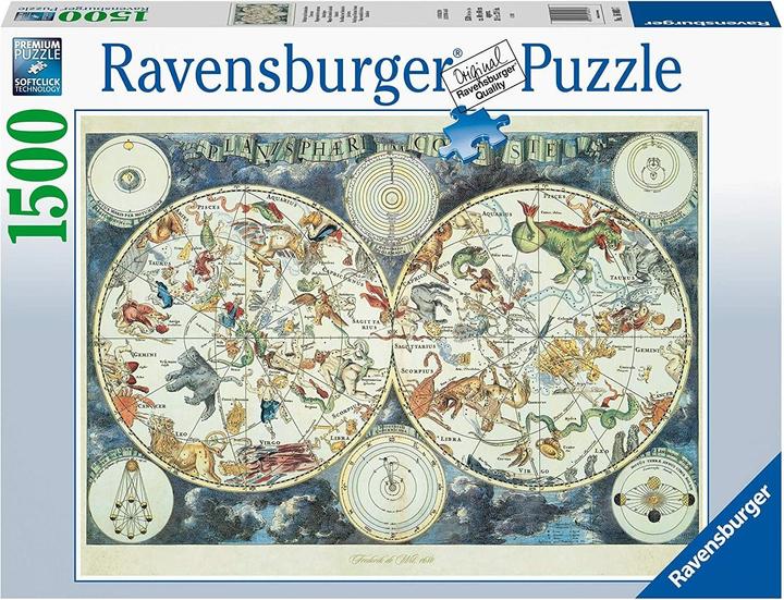 Produktbild Ravensburger Weltkarte mit fantastischen Tierwesen (1500 Teile)