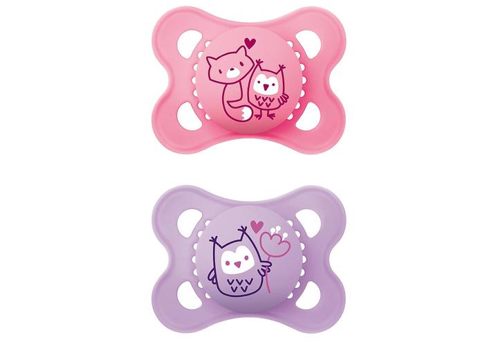 MAM Ori.Pure Silicone 0-6 girl (2 x, from birth)