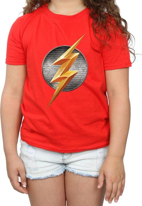 Produktbild Justice League Movie Flash Emblem TShirt Mädchen (140, 146)