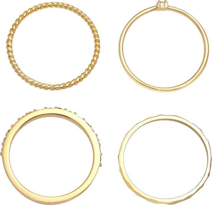 Immagine prodotto Elli Anello di cristallo, set di anelli (54, 925 Argento)