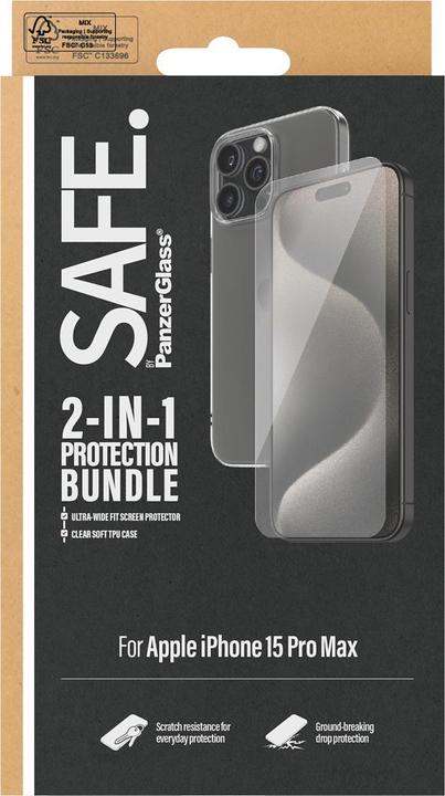 Produktbild PanzerGlass SAFE. 2-in-1-Pack iPhone 2023 iPhone 6.7 Pro Max (1 Stück, Apple iPhone 15 Pro Max)