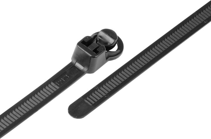 Produktbild Steffen Kabelbinder schwarz 311.9mm x 7.5mm leicht lösbar, Pack à 25 Stk. (Kunststoffkabelbinder, 100 mm, 25 Stk.)