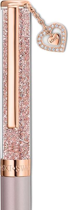 Image du produit Swarovski Crystalline Love Heart Stylo à bille (Or rose, Anthracite/Gris)