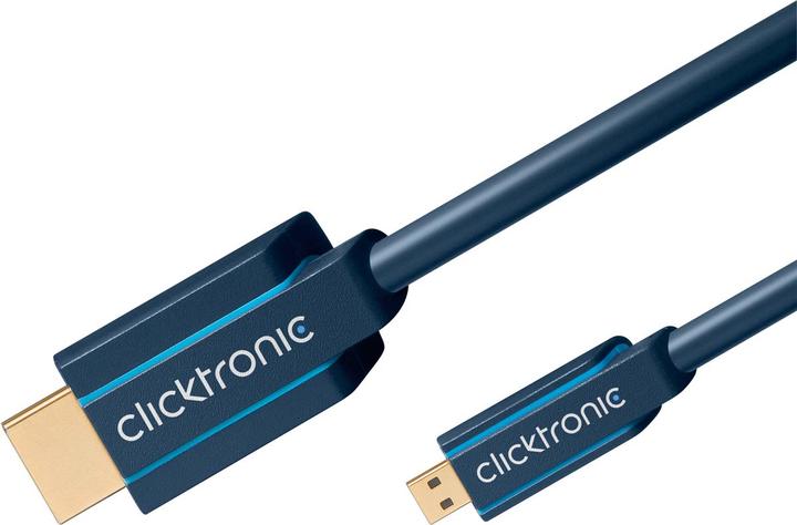 Produktbild clicktronic micro HDMI (Typ D) — HDMI (Typ A) (5 m, HDMI)