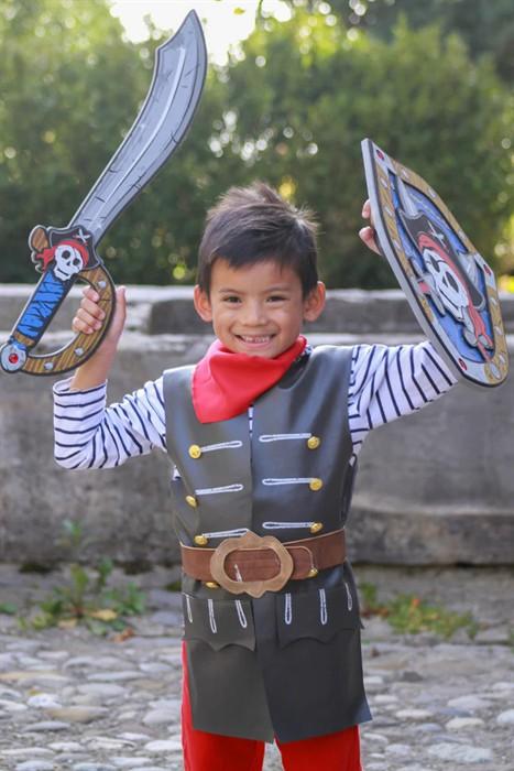 Image du produit Great Pretenders Gilet de pirate & ceinture Skully 2-4 (2, 3, 4)