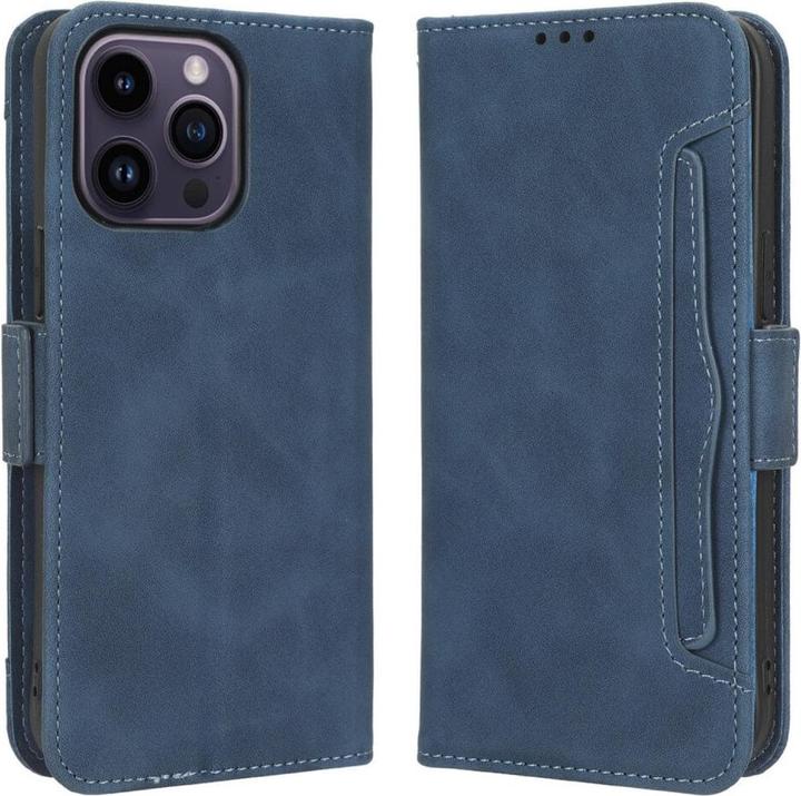 Image du produit Cover-Discount iPhone 15 Pro Max - étui avec de nombreuses poches pour cartes bleu (Apple iPhone 15 Pro Max)