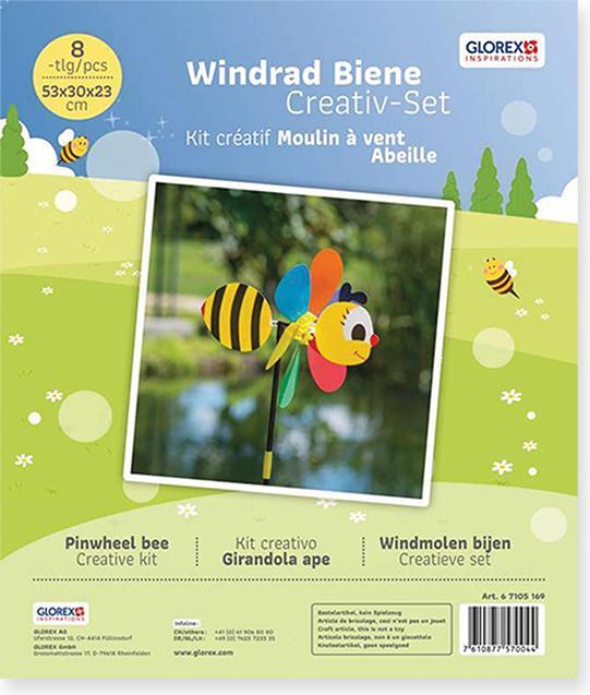 Immagine prodotto Glorex Wind Chime Bee, 53x30cm 8pcs.