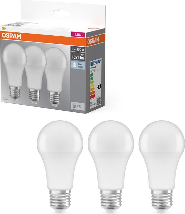 Produktbild Osram Led Base Classic A (E27, 14 W, 1521 lm, 3 x, F)